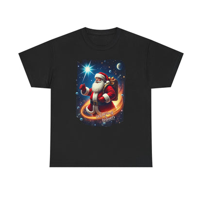 Santa delivering Believers, Unisex Heavy Cotton Tee