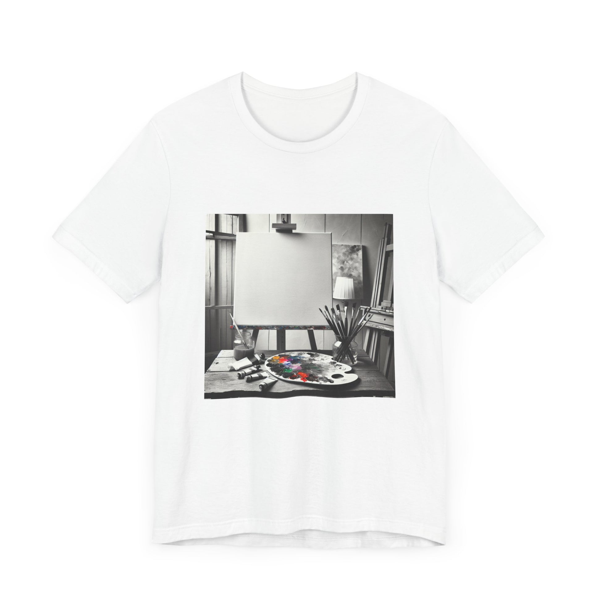 Artistic Unisex Tee - The Anticipation of a Blank Canvas - Psychonaut Swag