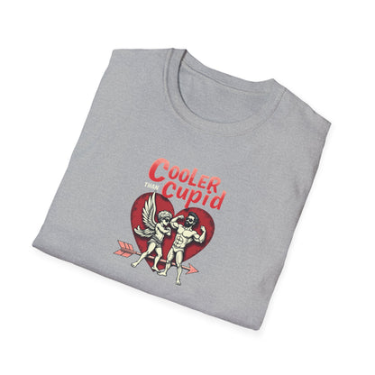 Cooler Than Cupid T-Shirt — Retro Valentine Skeleton Couple Tee