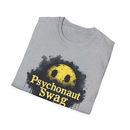 Psycho Smile, Pyschonaut Swag T-Shirt - Unisex Softstyle Tee, Casual Wear, Gift for Gamers, Festival Attire, Streetwear Fashion