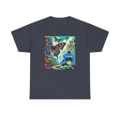Butterfly Orchid, Unisex Heavy Cotton Tee - Psychonaut Swag