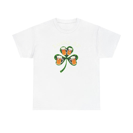 Lucky AF St. Patrick's Day Tee — Shamrock Beer Graphic T-Shirt