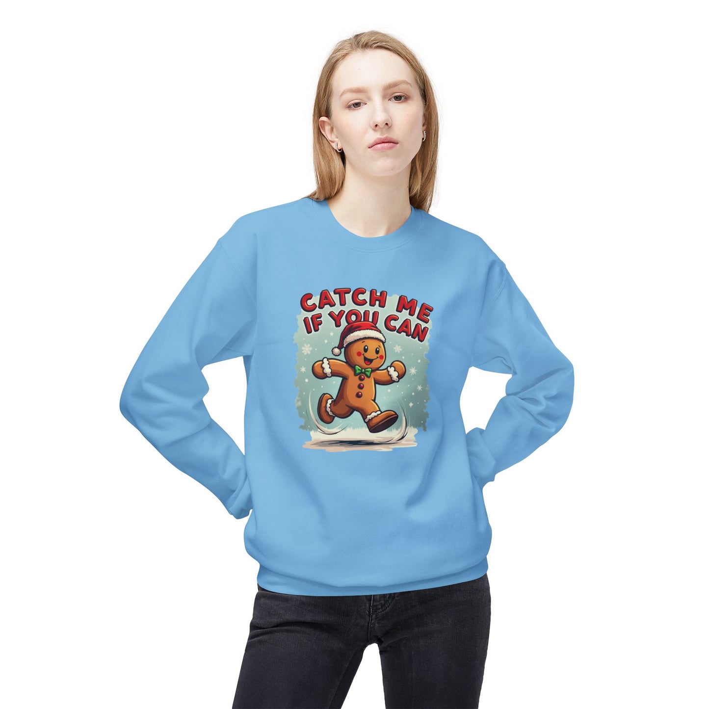 Gingerbread 'Catch Me If You Can' Crewneck Sweatshirt