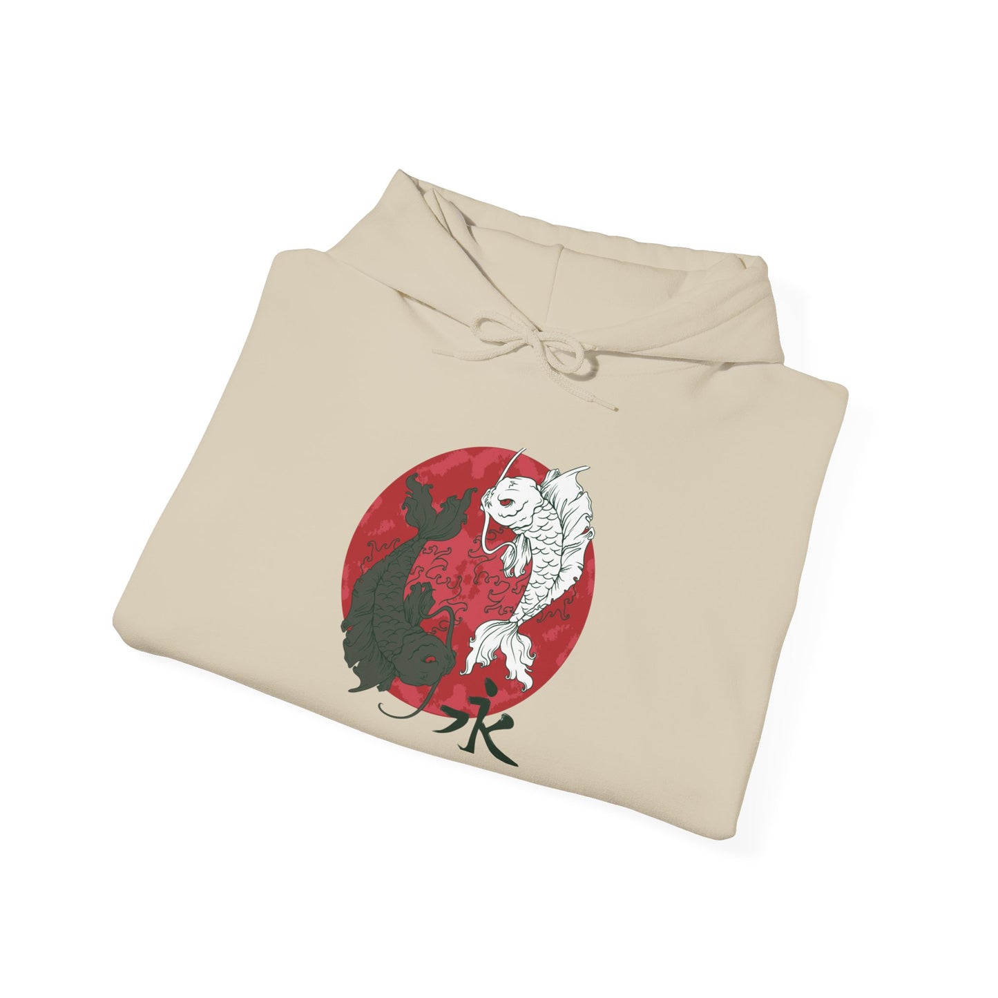 Yin Yang Koi, Unisex Heavy Blend™ Hooded Sweatshirt
