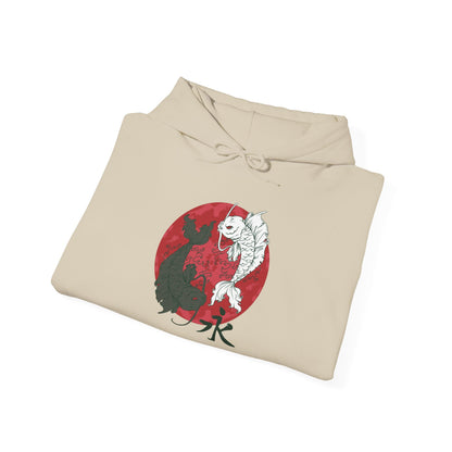 Yin Yang Koi, Unisex Heavy Blend™ Hooded Sweatshirt