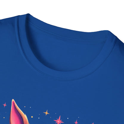 Easter Bunny Sasquatch T-Shirt — Colorful Psychedelic Bunny with Egg Basket