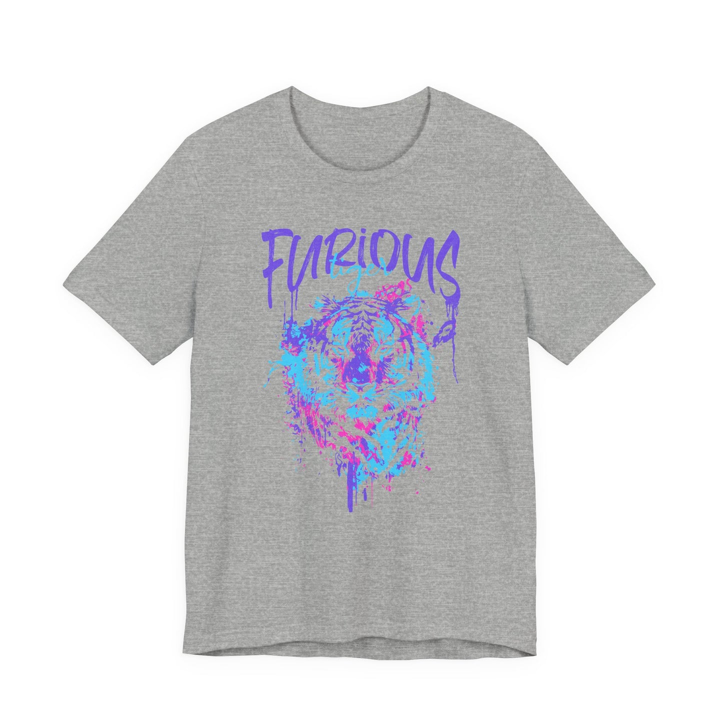 Furious Tiger, Unisex Jersey Short Sleeve Tee