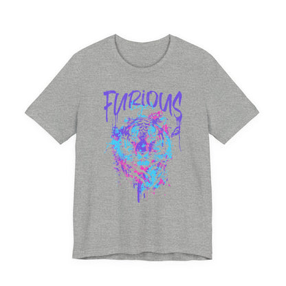 Furious Tiger, Unisex Jersey Short Sleeve Tee