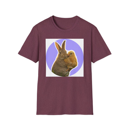 Easter Bunny and Chic, Unisex Softstyle T-Shirt - Psychonaut Swag