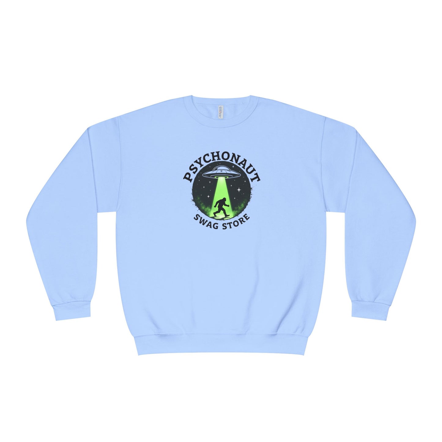 Psychonaut Swag Crewneck Sweatshirt – UFO Abduction Graphic Pullover