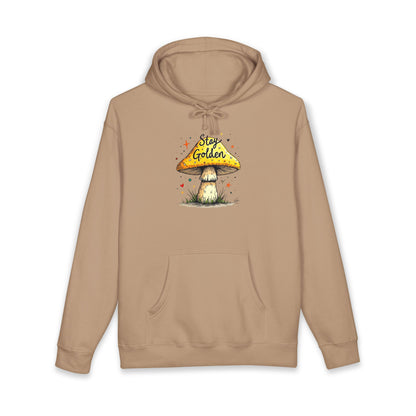 Stay Golden Mushroom Hoodie — Cozy Nature Graphic Pullover