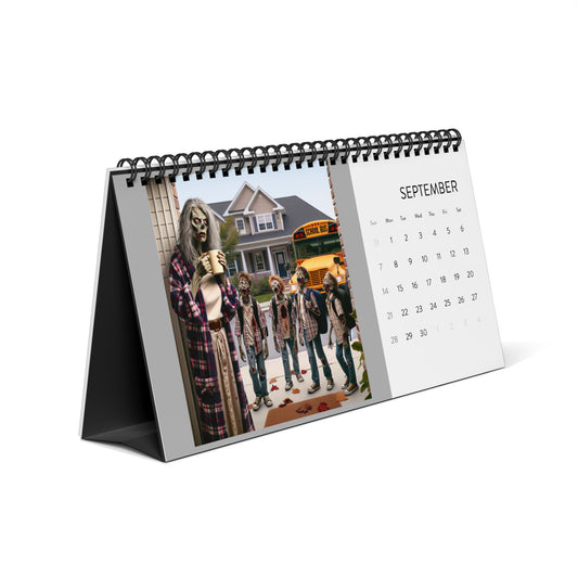 Desktop Calendar (2025 grid) Distopia - Psychonaut Swag