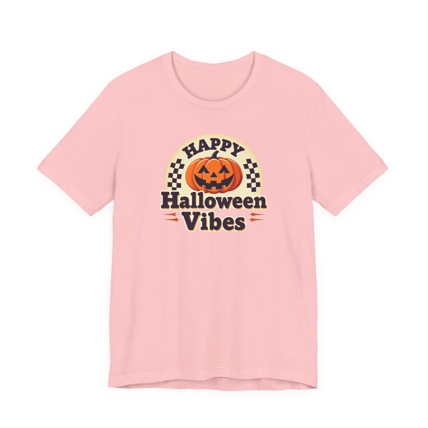 Happy Halloween Vibes Tee — Retro Pumpkin Halloween T-Shirt