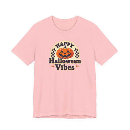 Happy Halloween Vibes Tee — Retro Pumpkin Halloween T-Shirt