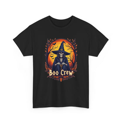 Boo Crew Halloween T-Shirt — Witch Skeleton Spooky Graphic Tee