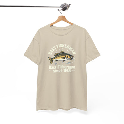 Bass Fisherman T-Shirt – "Bass Fisherman Since 1985" Vintage Fishing Tee