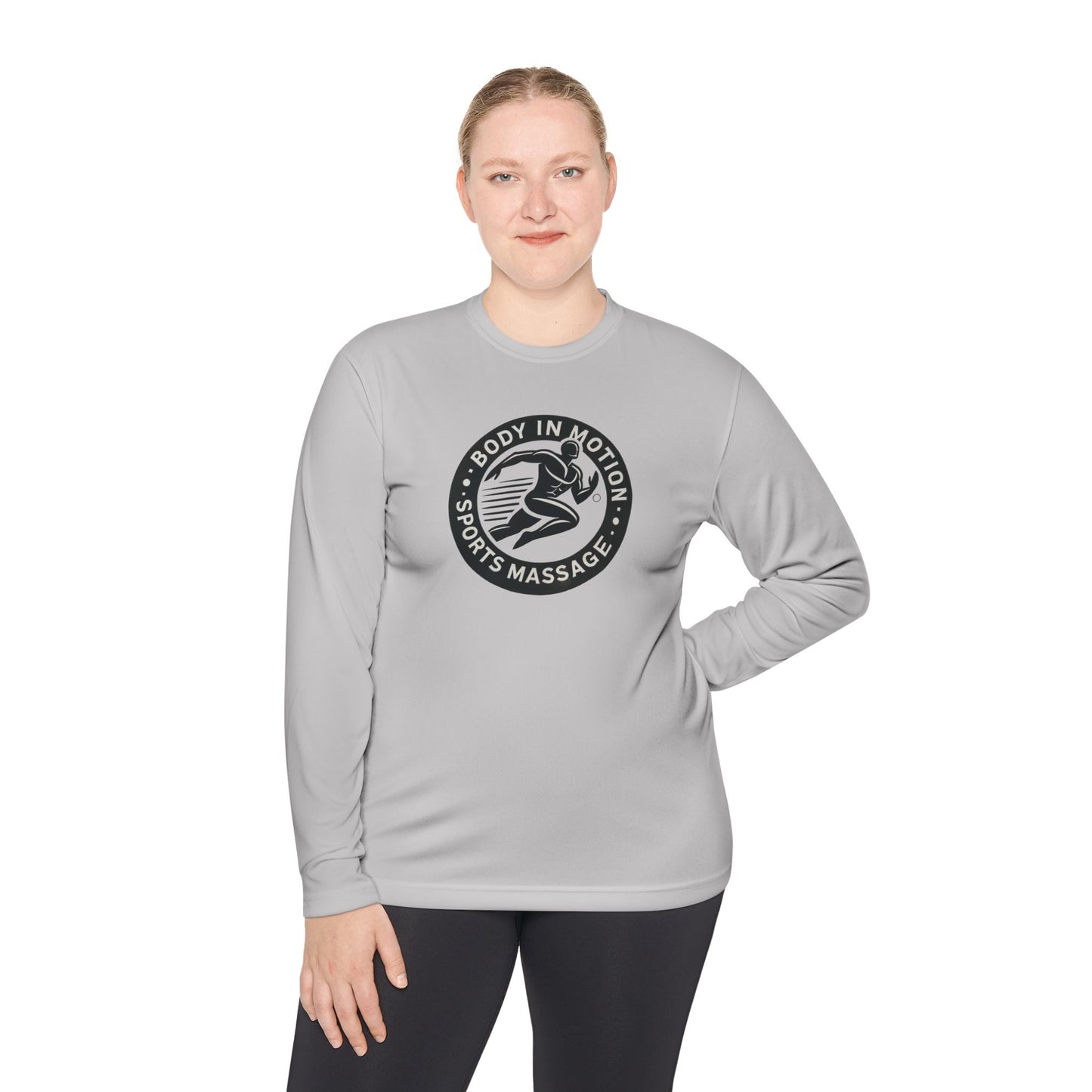 Sports Massage Long Sleeve Tee — "Body in Motion" Athletic Therapy Shirt