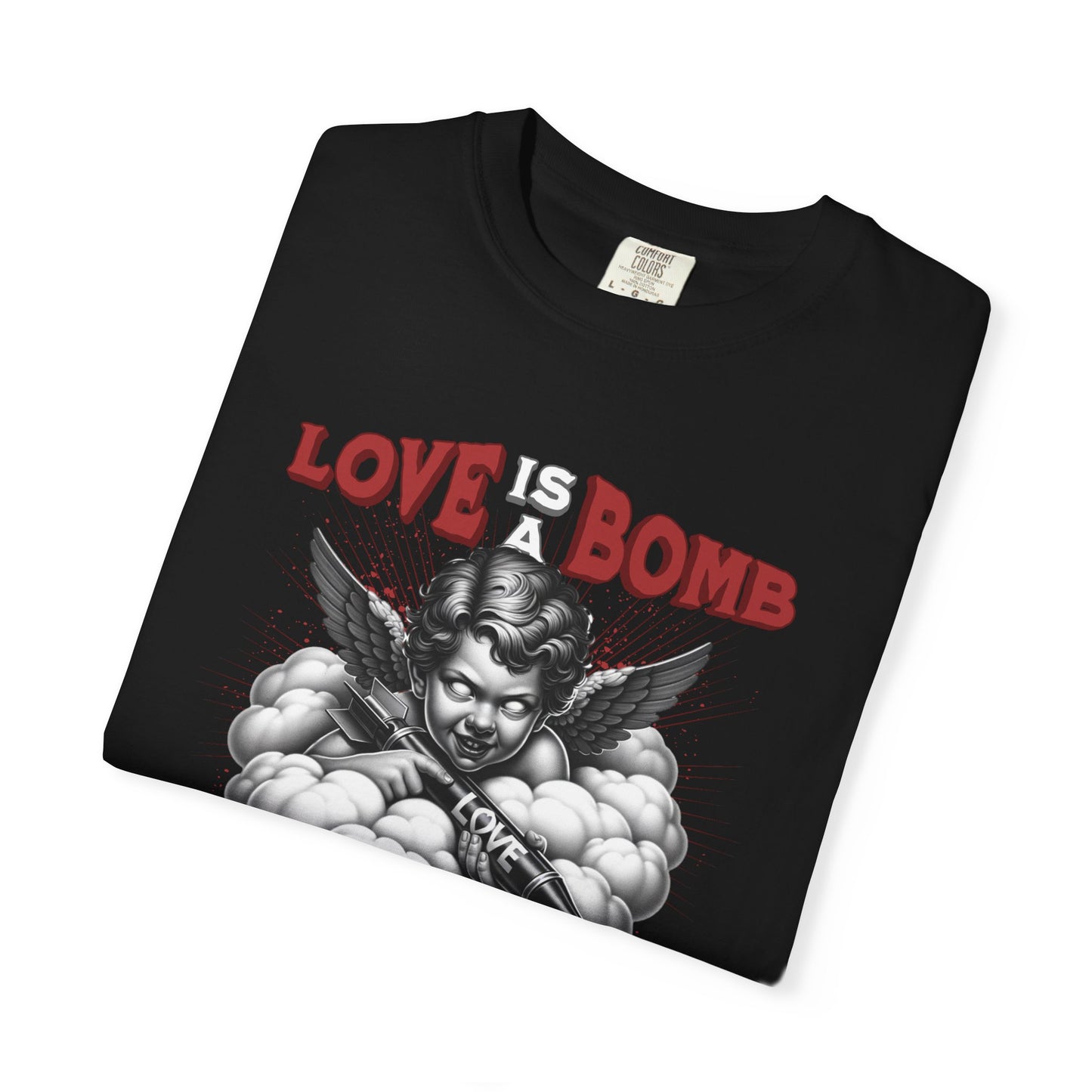 Love Is a Bomb T-Shirt — Vintage Cherub Graphic Tee