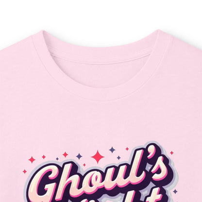 Ghoul's Night Out Long Sleeve Tee — Cute Halloween Ghost Graphic Shirt