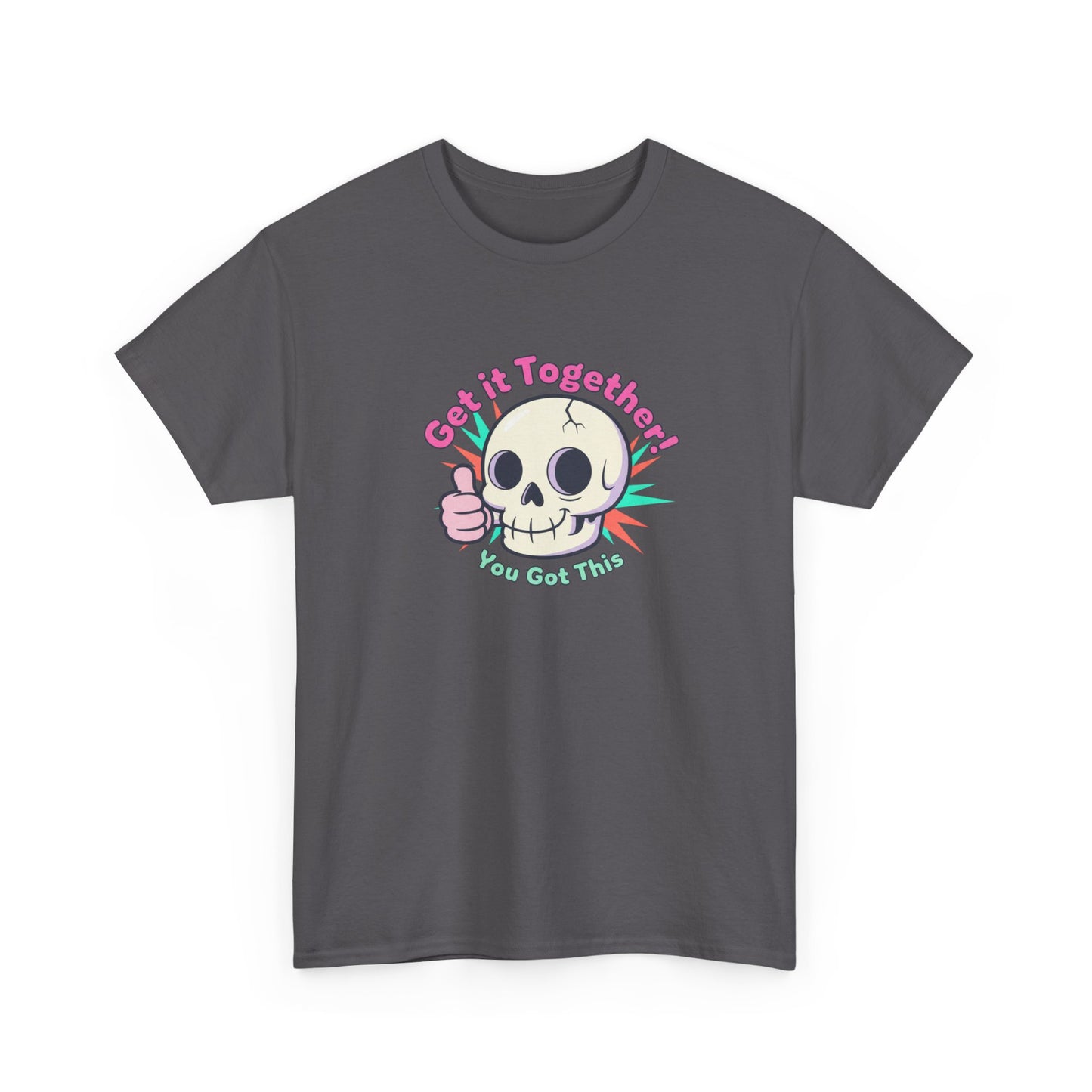 Get It Together Skull Tee — Cute Thumbs Up Motivational Graphic T-Shirt