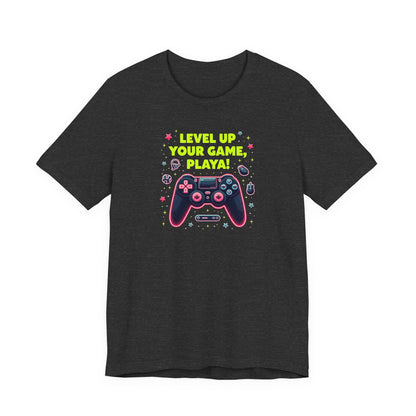 Level Up Your Game Playah! Gaming T-Shirt — Retro Controller Design