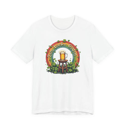 Lucky Garden Beer Tee — "Find Luck's Garden" St. Patrick's Day Shamrock T-Shirt