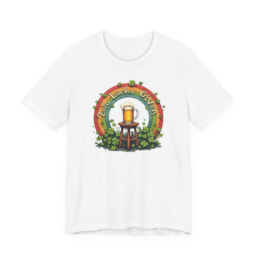 Lucky Garden Beer Tee — "Find Luck's Garden" St. Patrick's Day Shamrock T-Shirt