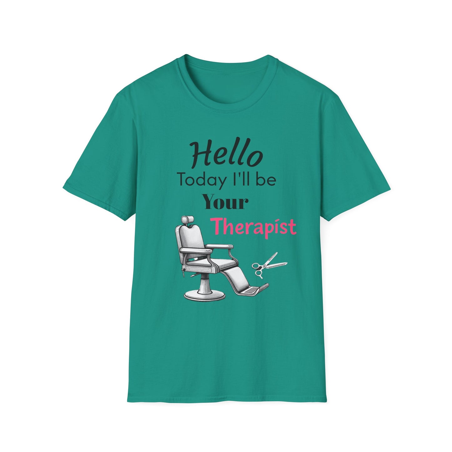 Hair stylist therapy, Unisex Softstyle T-Shirt | Perfect Gift for Barbers, Stylists, Hairdressers, Funny Tee for Self-Care Sundays, Hair Salon [...] - Psychonaut Swag
