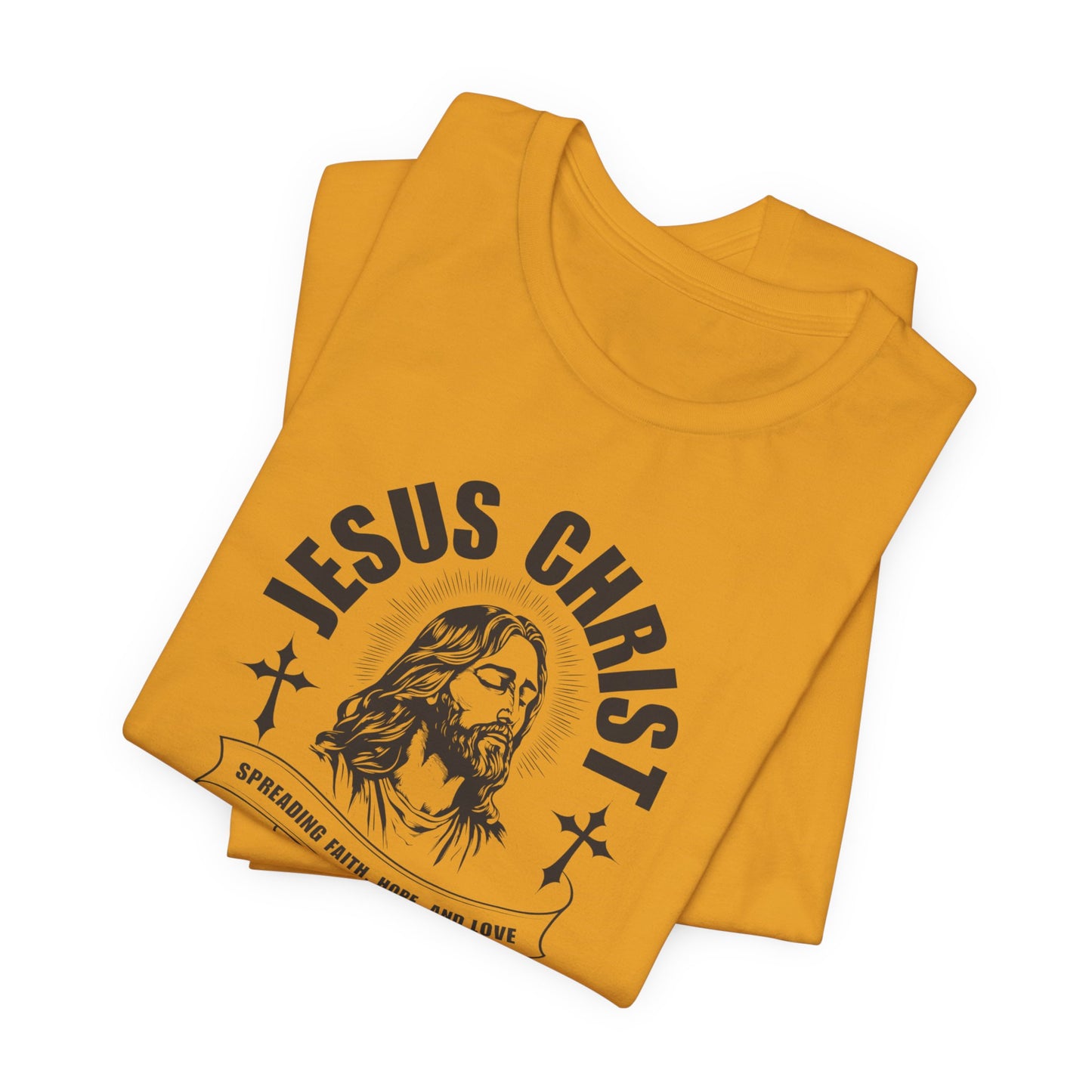 Jesus Christ T-Shirt — 'Spreading Faith, Hope, and Love' Religious Tee