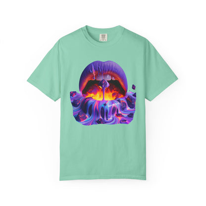 Lava Lips, Unisex Garment-Dyed T-shirt