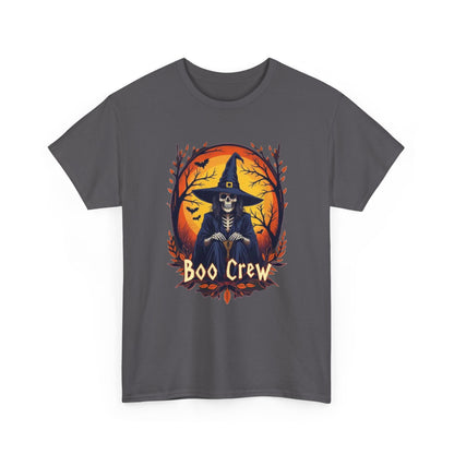 Boo Crew Halloween T-Shirt — Witch Skeleton Spooky Graphic Tee