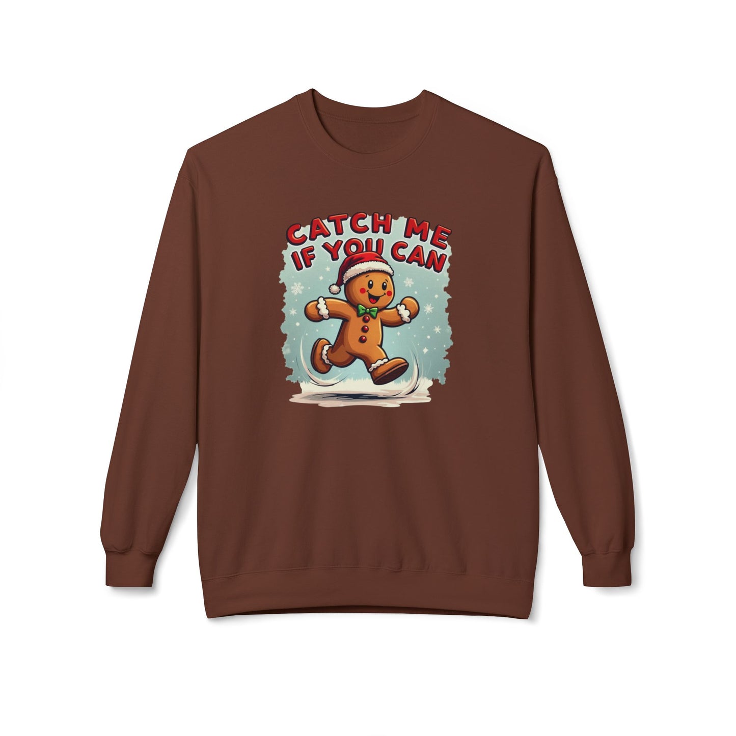 Gingerbread 'Catch Me If You Can' Crewneck Sweatshirt