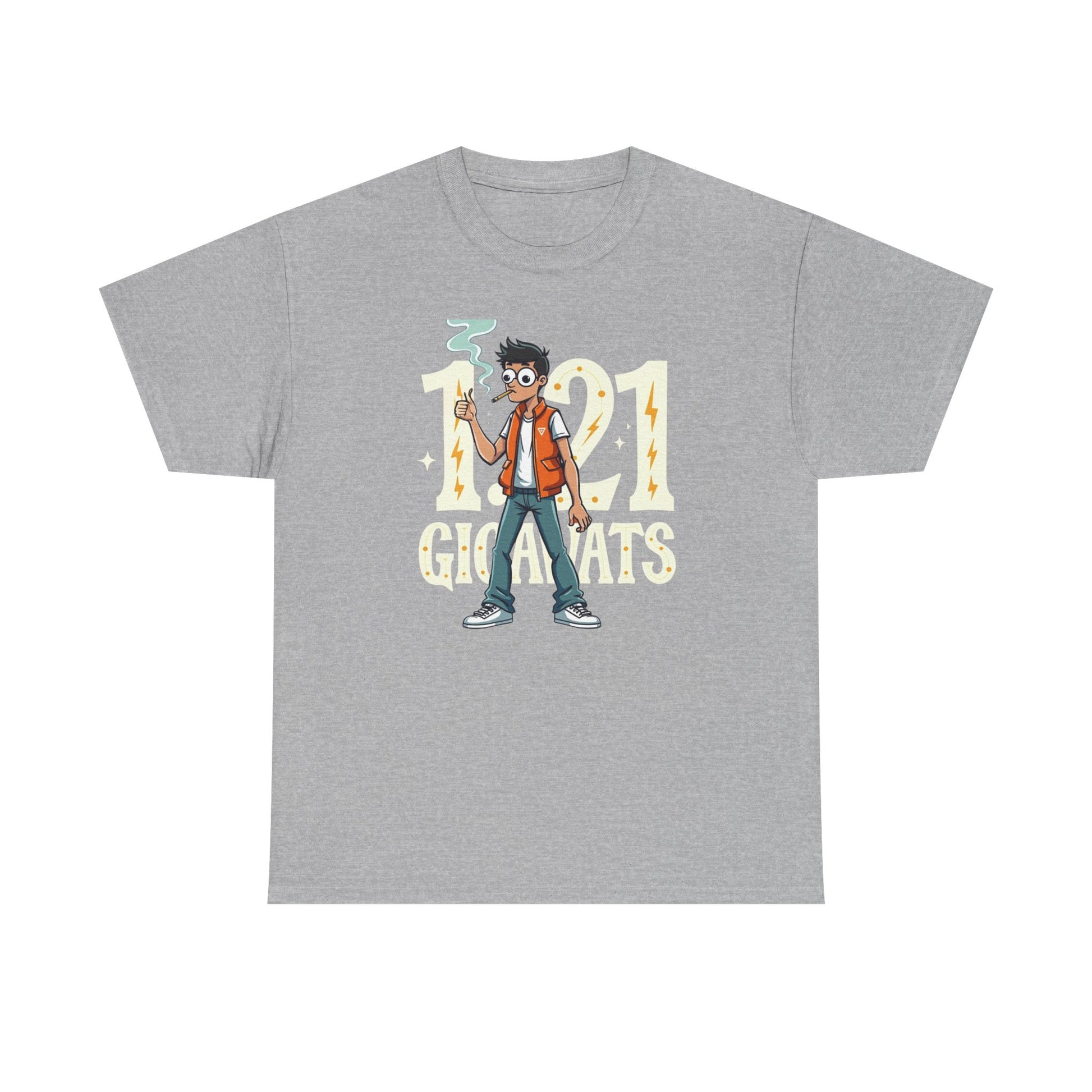 Gigawatts of Power,  Unisex Heavy Cotton Tee, Graphic Shirt, Retro Tee, Casual Wear, Geek Fashion, Fun Gift - Psychonaut Swag