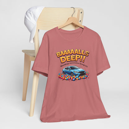 Baaaallls Deep, Unisex Jersey Short Sleeve Tee