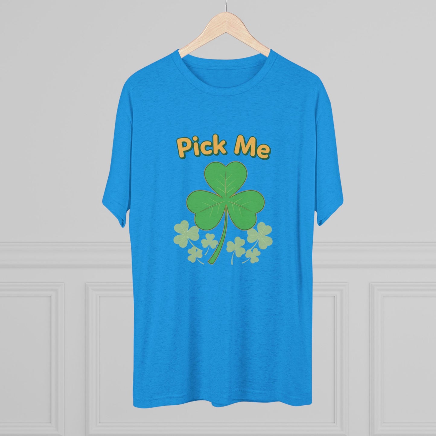 Pick Me Shamrock Tee — St. Patrick’s Day Clover Graphic T‑Shirt