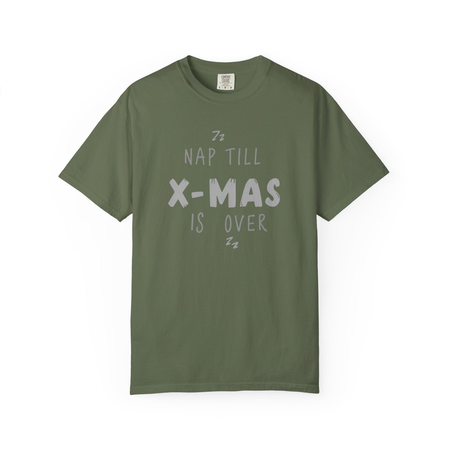 Nap Till X-Mas T-Shirt — Funny Christmas Holiday Tee