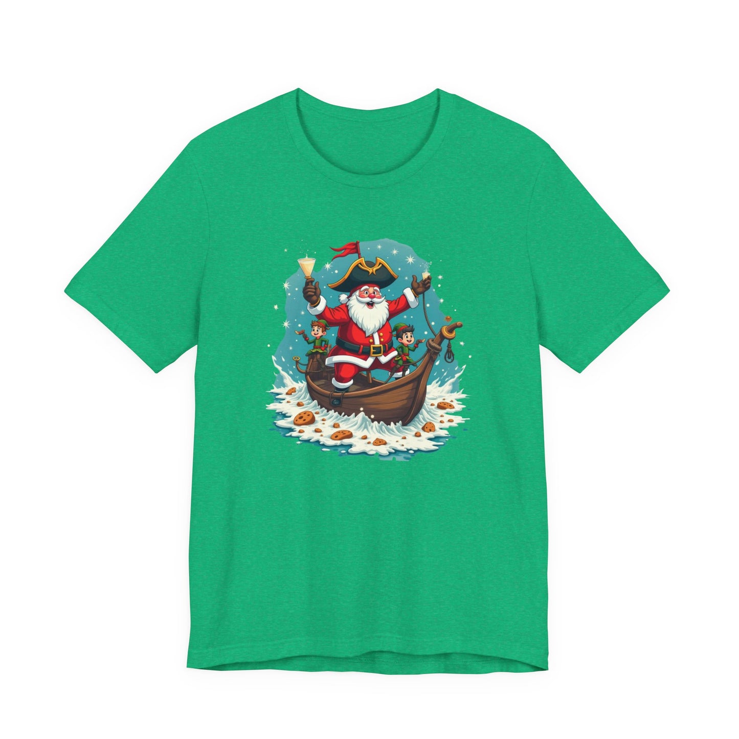 Santa in Gondola Christmas Tee