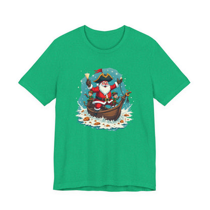 Santa in Gondola Christmas Tee