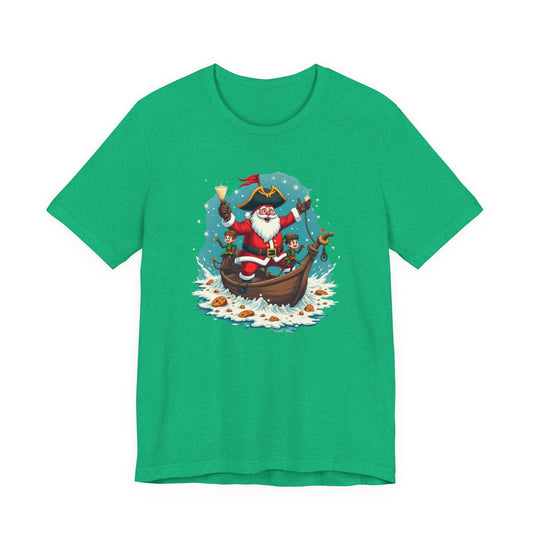 Santa in Gondola Christmas Tee