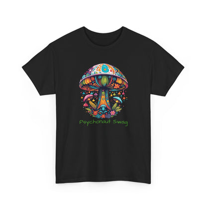 Vibing Bunch of Shrooms, Unisex Heavy Cotton Tee