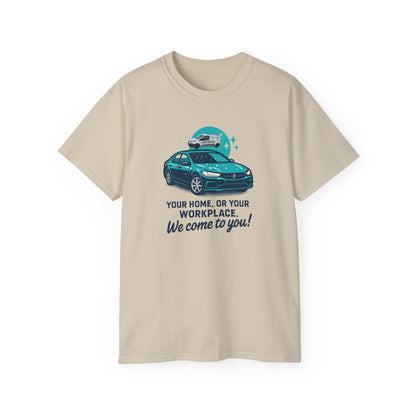 Advanced Car Service Humor Tee, Funny T-Shirt for Mechanics, Auto Enthusiasts, Gift for Dad, Car Lover Apparel, Perfect for Birthdays