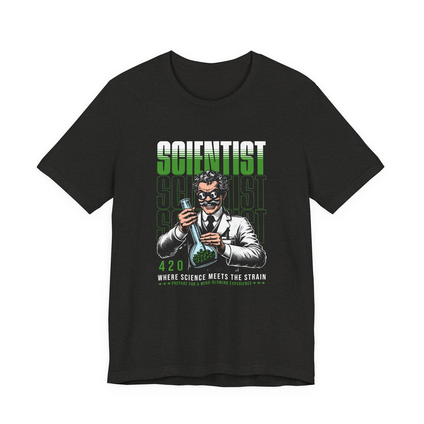 Scientist 420 T-Shirt — "Where Science Meets The Strain" Cannabis Lab Tee