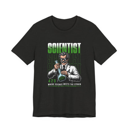 Scientist 420 T-Shirt — "Where Science Meets The Strain" Cannabis Lab Tee