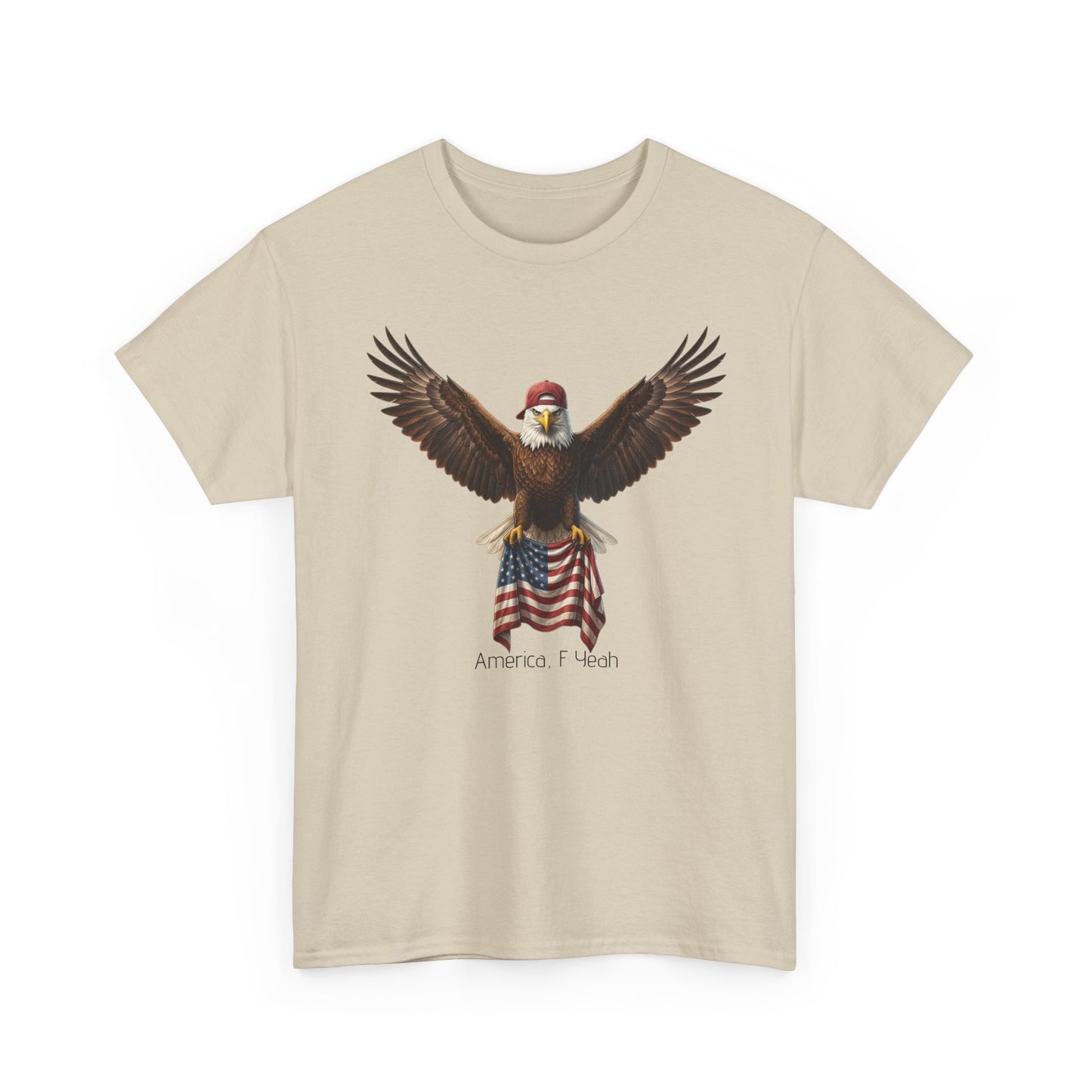 America F Yeah Eagle Tee — Patriotic Flag Graphic Shirt
