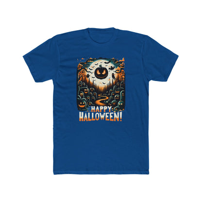 Happy Halloween Graphic Tee, Unisex Cotton Crew Tee, Funny Halloween Shirt, Spooky Apparel, Fall Festive Outfit