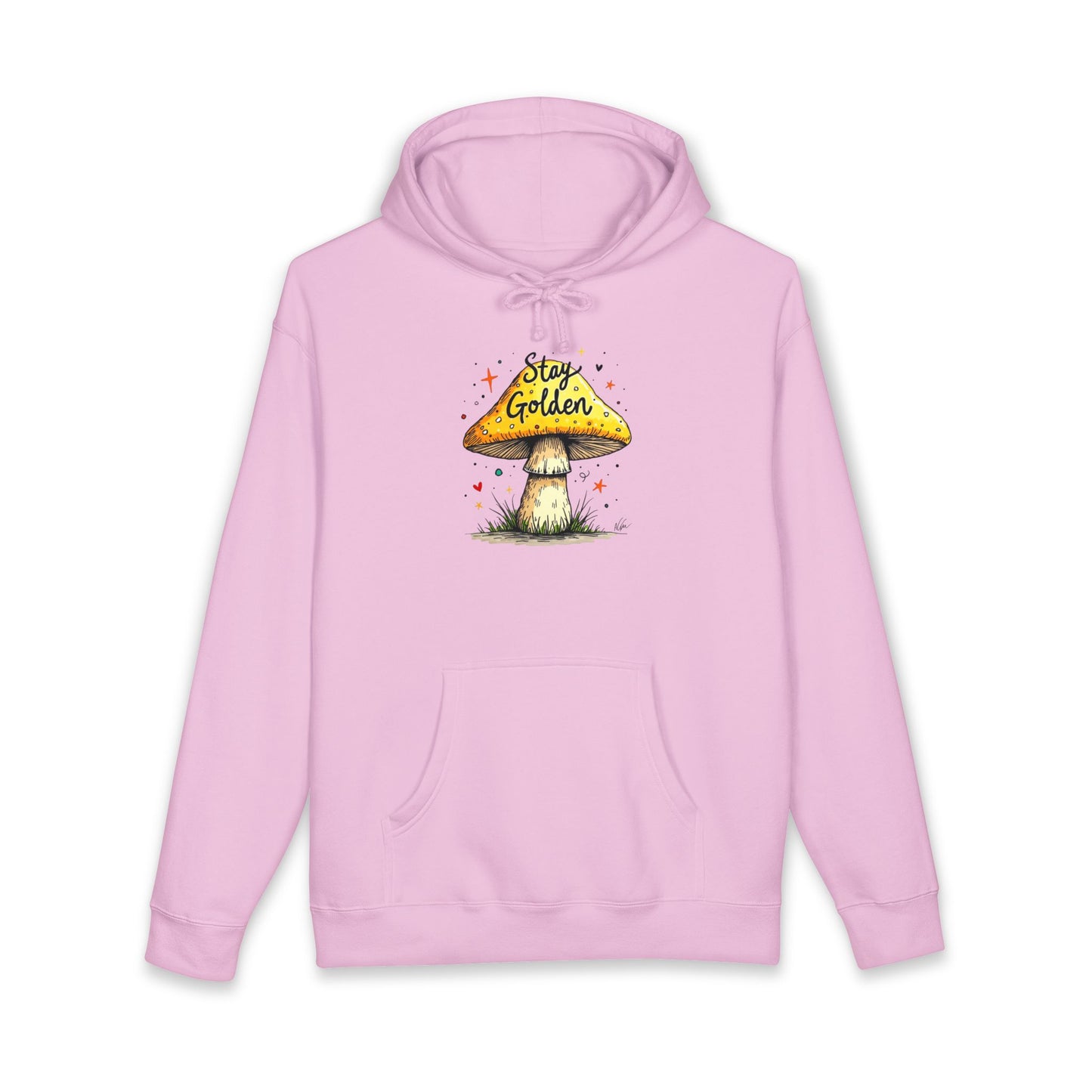 Stay Golden Mushroom Hoodie — Cozy Nature Graphic Pullover