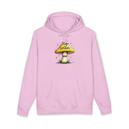 Stay Golden Mushroom Hoodie — Cozy Nature Graphic Pullover
