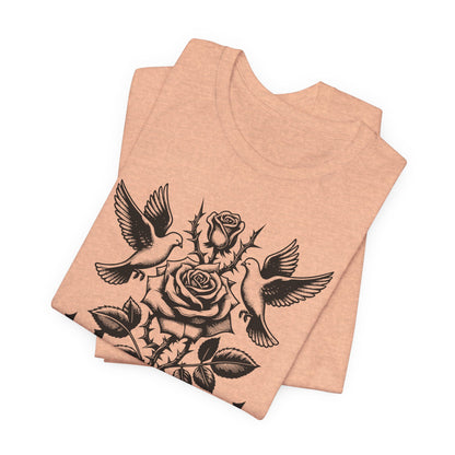 Blessed Rose Tee — Vintage Floral Graphic T‑Shirt