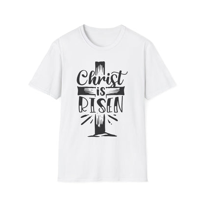 Christ is Risen, Crucifix Unisex Softstyle T-Shirt