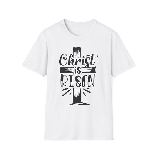 Christ is Risen, Crucifix Unisex Softstyle T-Shirt